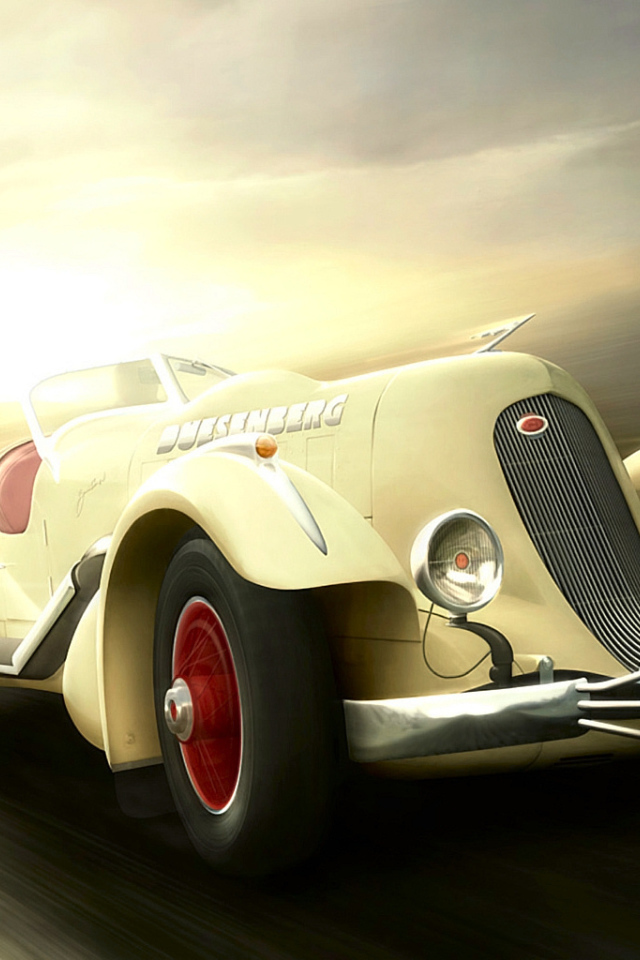 Ретро спортивный автомобиль