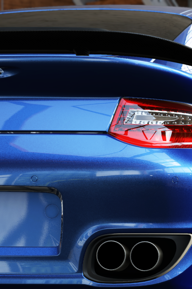 Голубой Порше РУФ 12