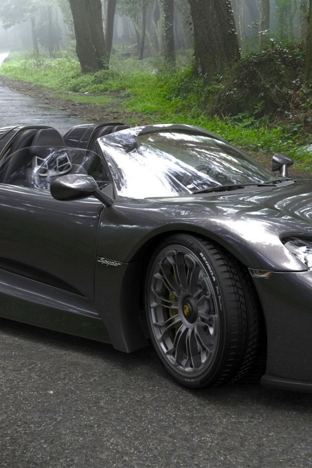 Двухместный автомобиль Porsche 918 Spyder