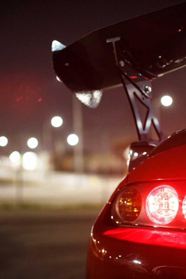Стоп сигнал красной Toyota Supra