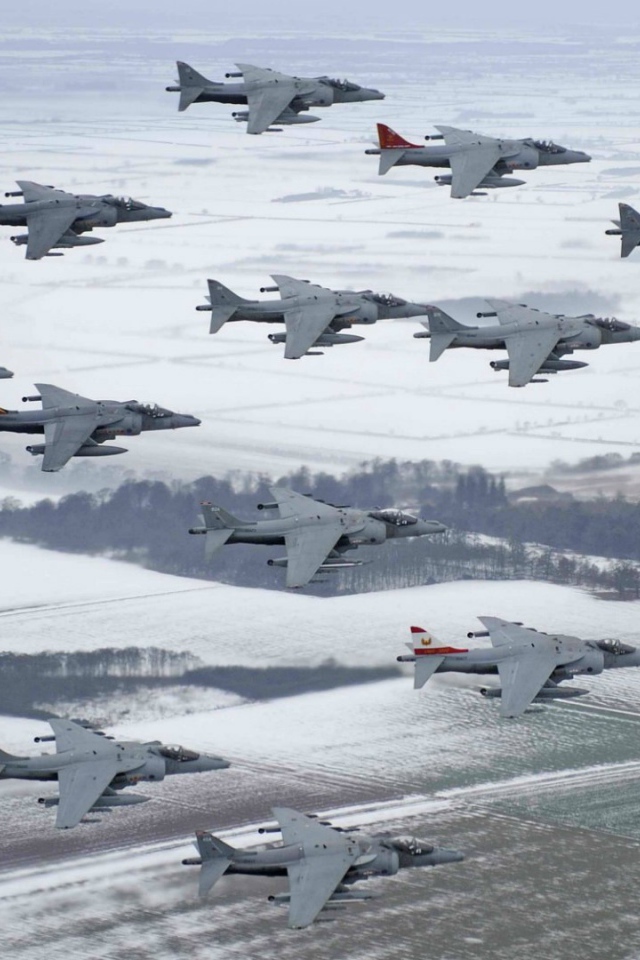 Отряд военных самолетов Harrier II