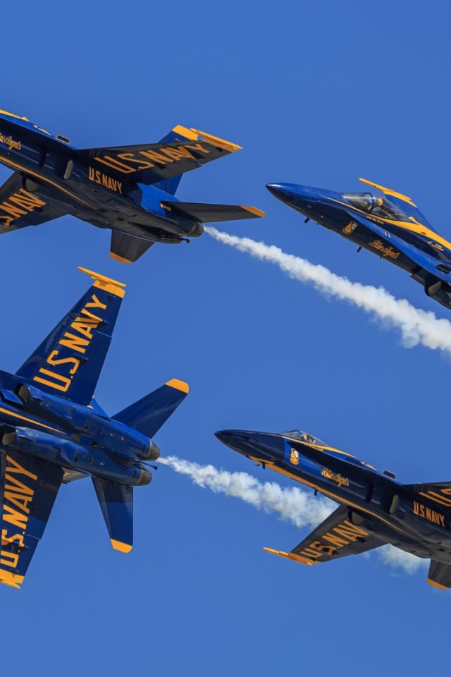 Истребители F-18 Голубые ангелы