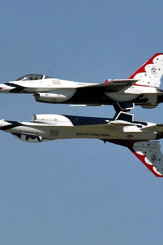 Зеркальный полет истребителей