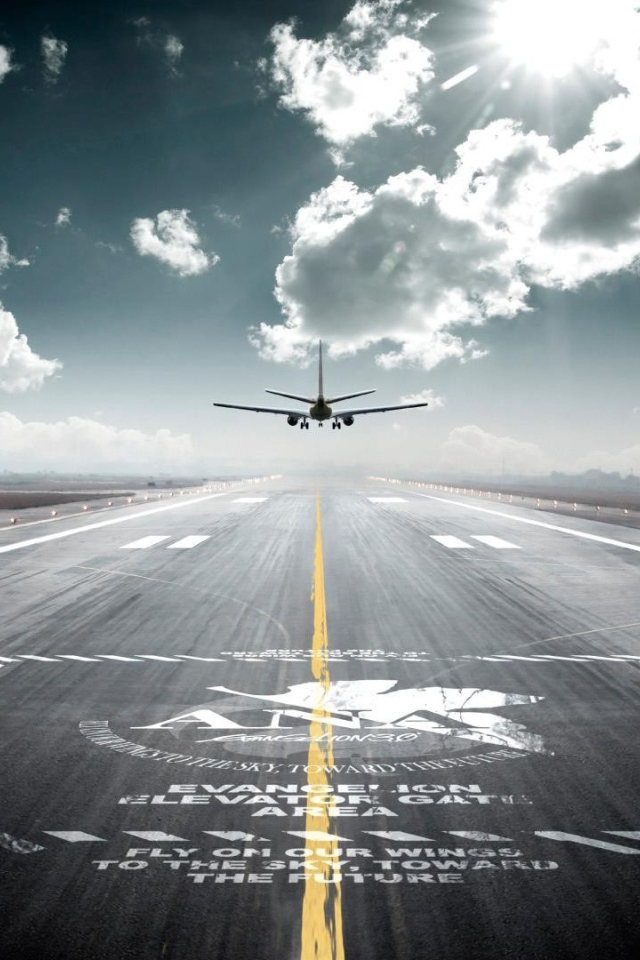 Самолет заходит на посадку