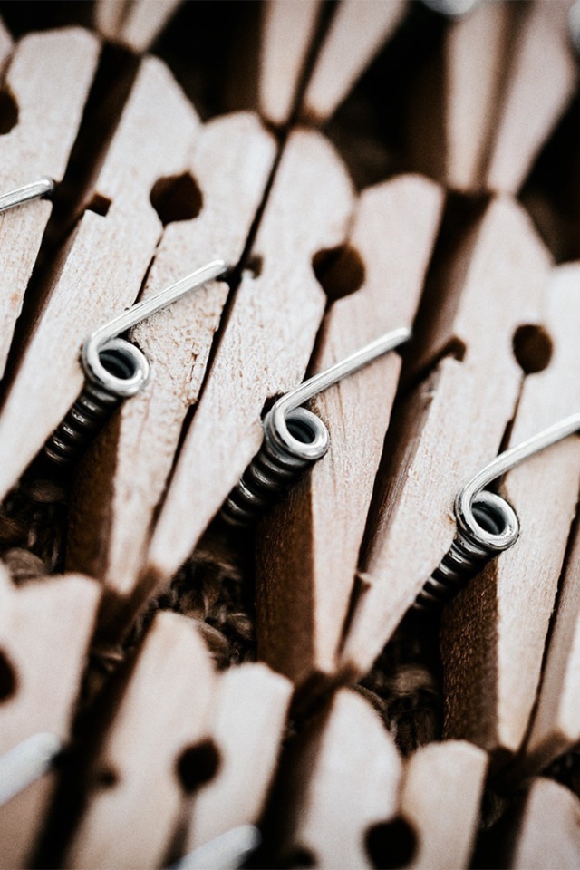 Набор деревянных прищепок