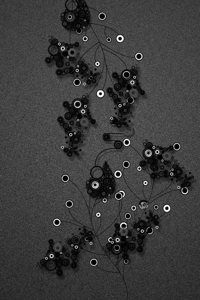 Абстрактные точки на сером фоне