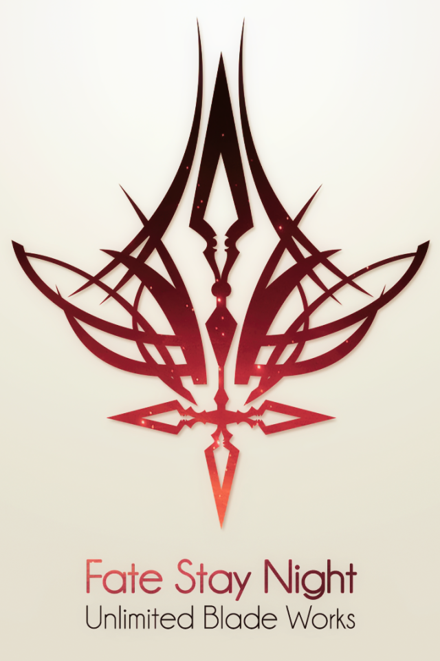 Символ аниме Ночь прибытия на сером фоне