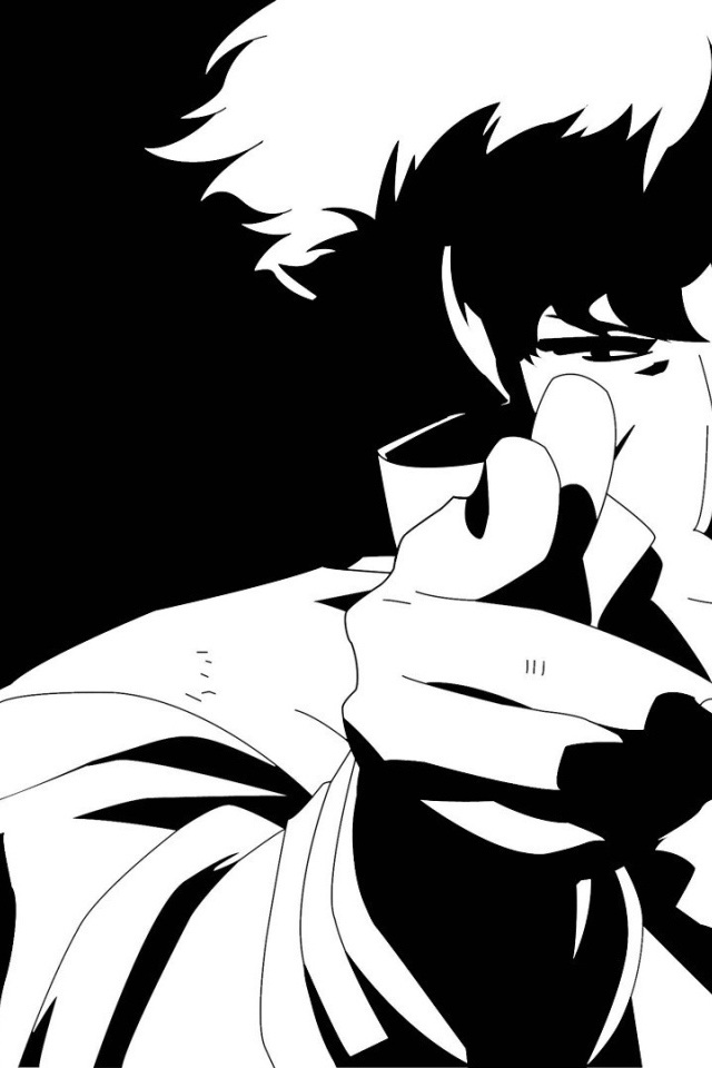 Аниме Ковбой Бибоп, черный фон