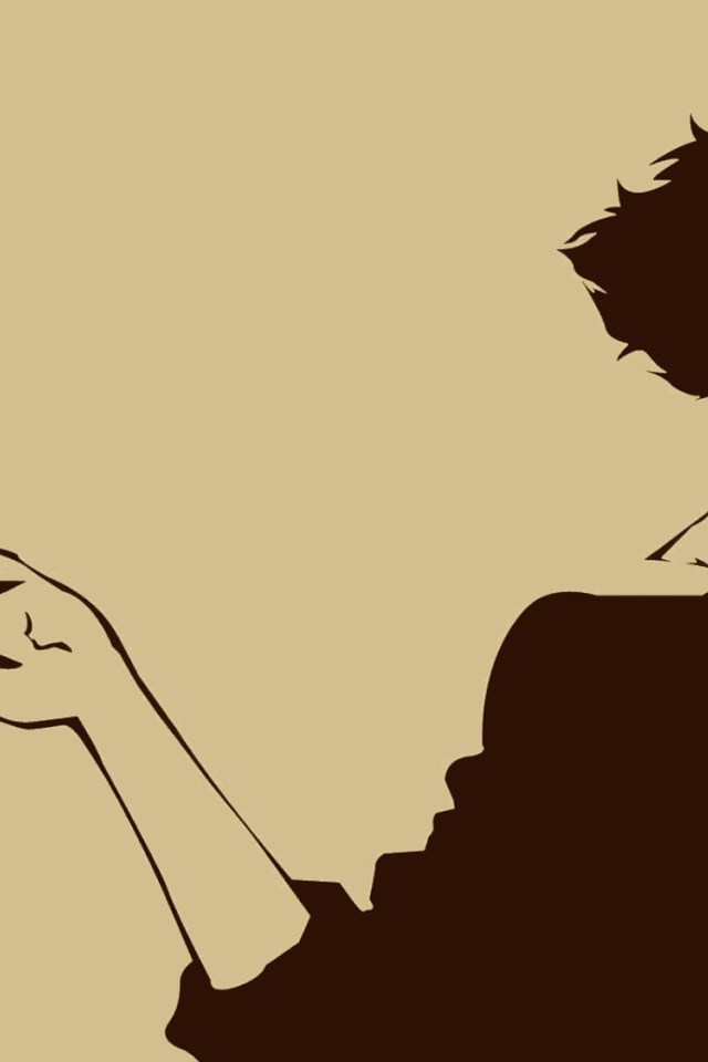 Аниме Ковбой Бибоп, коричневый фон