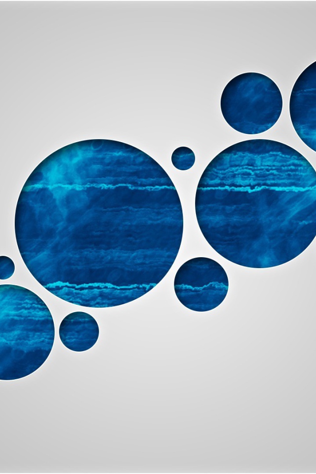 Фон из голубых кругов