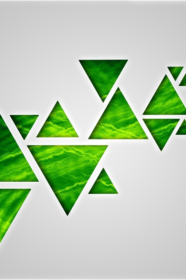 Фон из зеленых треугольников