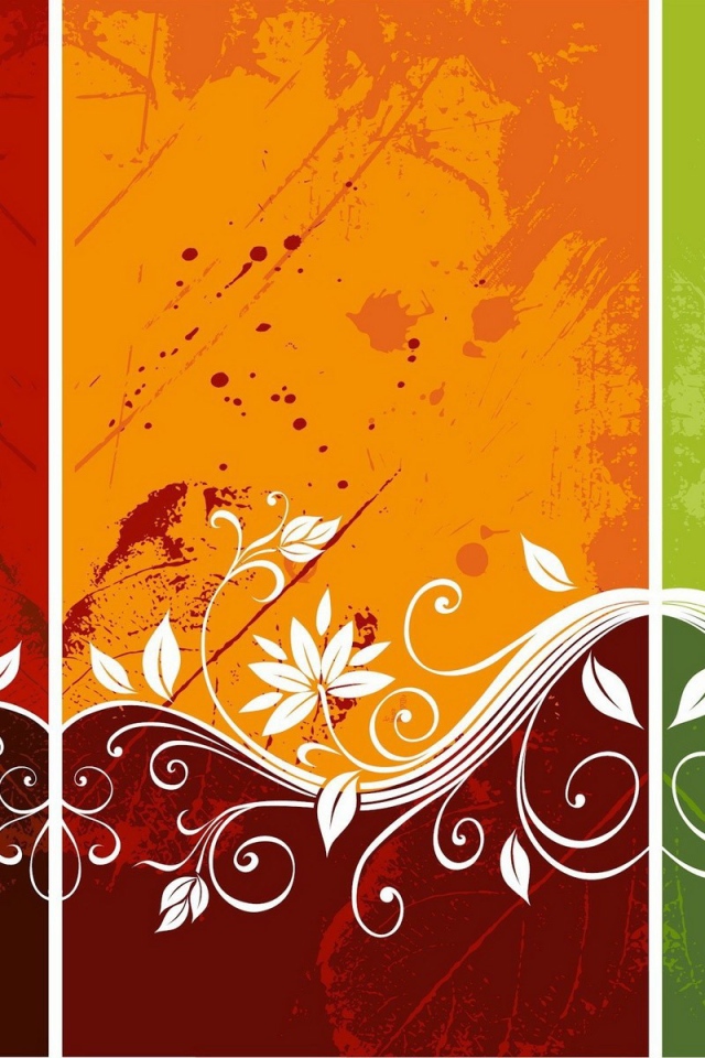 Фон с орнаментом из цветов