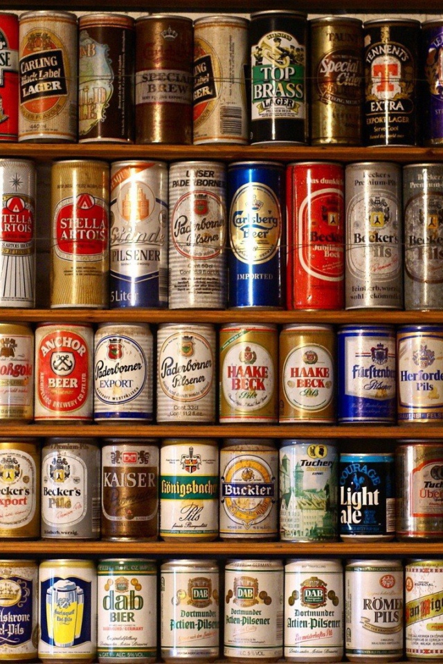 Пивная полка в магазине