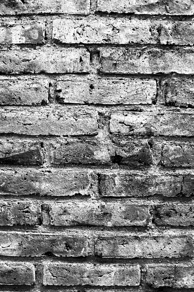 Черно белое фото кирпичной кладки