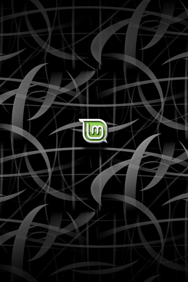 Черный фон Linux Mint