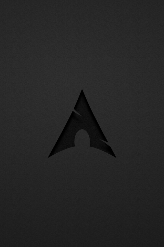 Черный символ на сером фоне