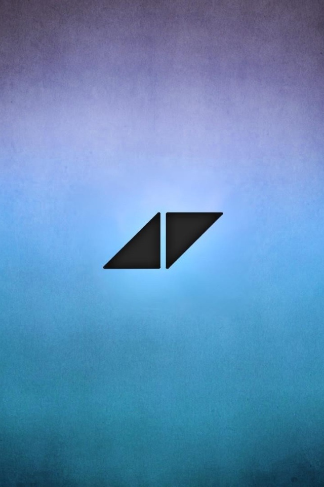 Черные треугольники на черно голубом градиенте