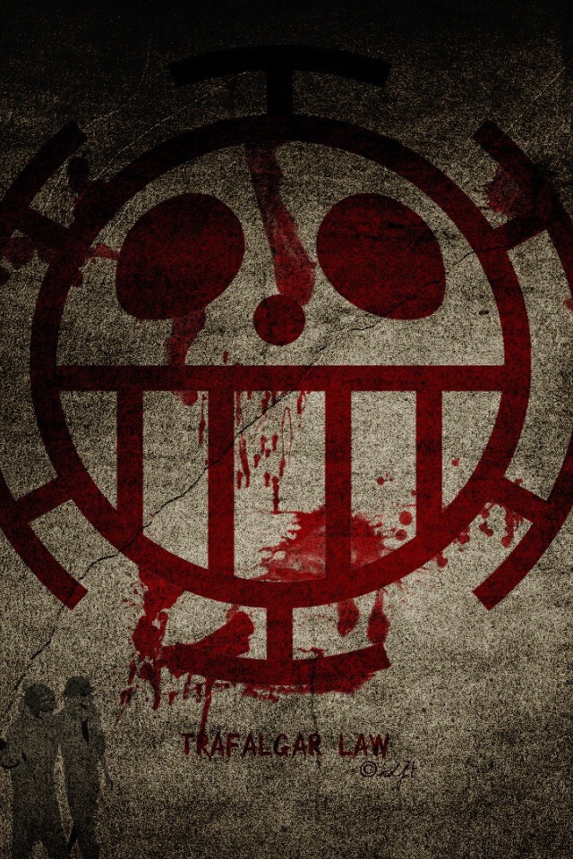 Кровавый символ аниме Трафальгар Ло