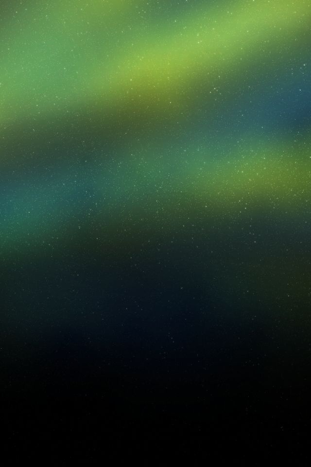 Сине зеленый фон звездного неба