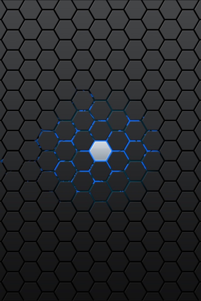 Голубая ячейка в черной структуре