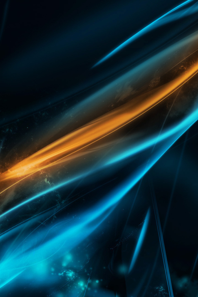 Синий и оранжевый свет