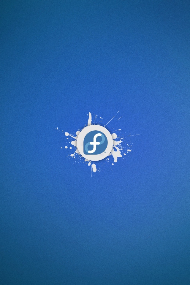 Голубой фон Fedora