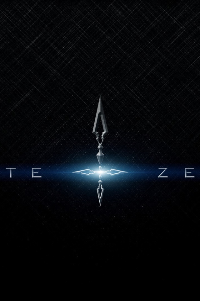 Голубые буквы, аниме Fate-Zero