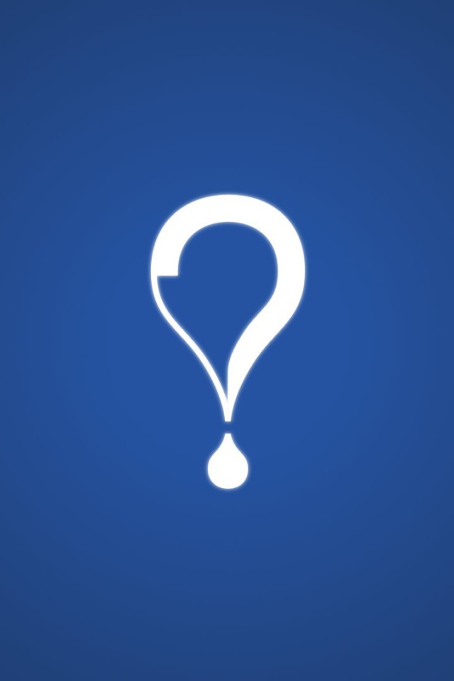 Жирный восклицательный знак, голубой фон