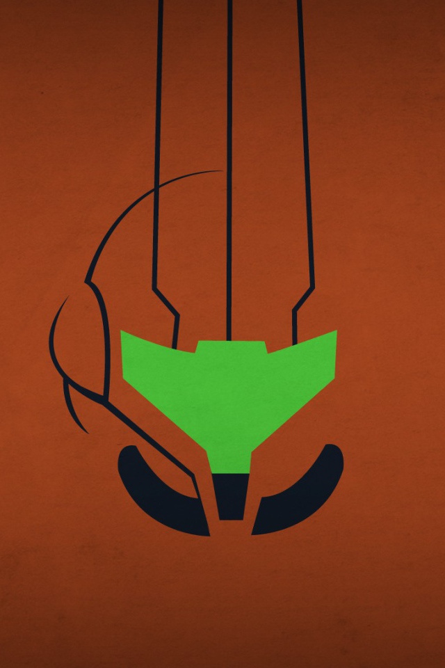Коричневый фон, игра Metroid