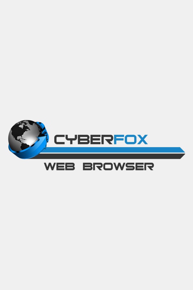 Браузер Cyberfox, голубой на белом фоне