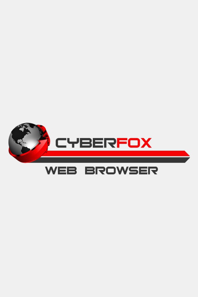 Браузер Cyberfox, красный на белом фоне