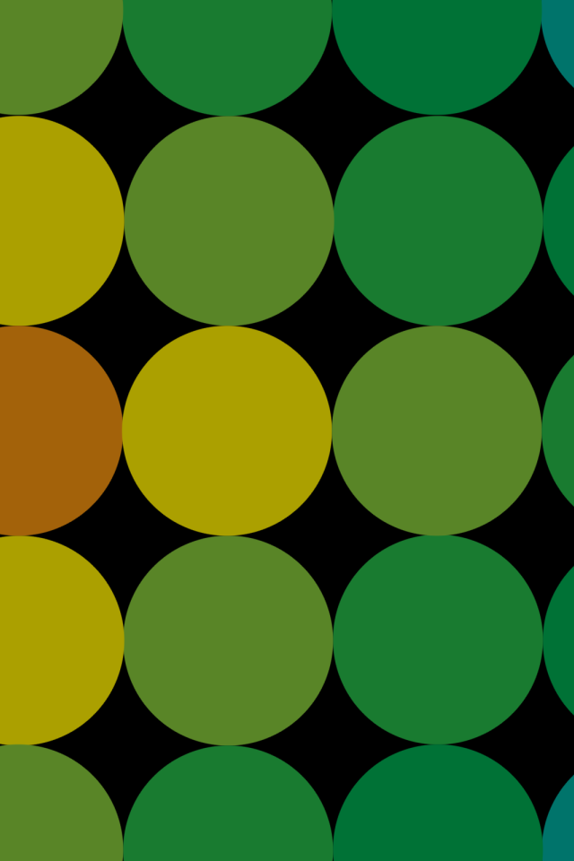 Круги разных цветов на черном фоне