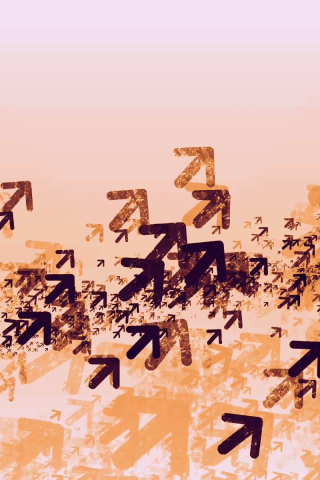 Облако стрелок указывает вверх