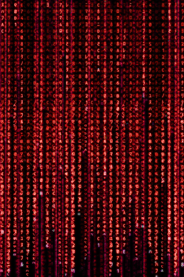 Код Матрицы, красный цвет