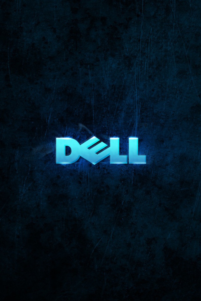 Логотип ДЕЛЛ на сине черном фоне