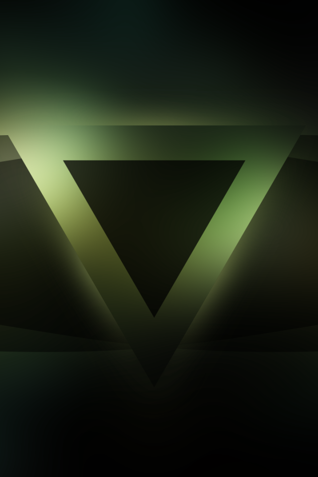 Темный зеленый треугольник
