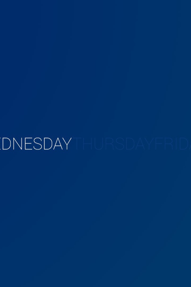 День недели среда