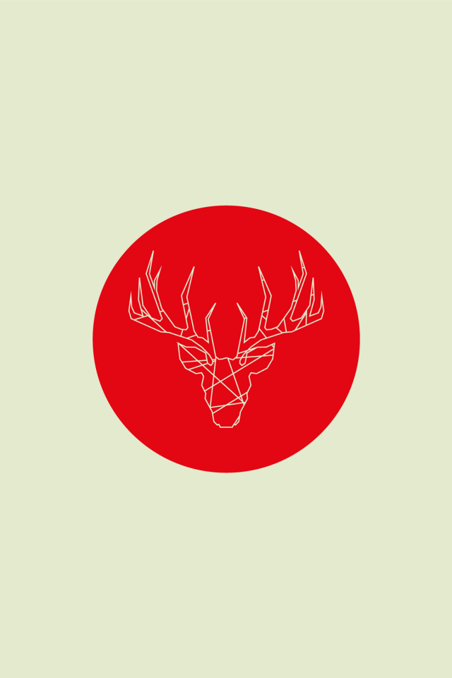 Олень на флаге Японии