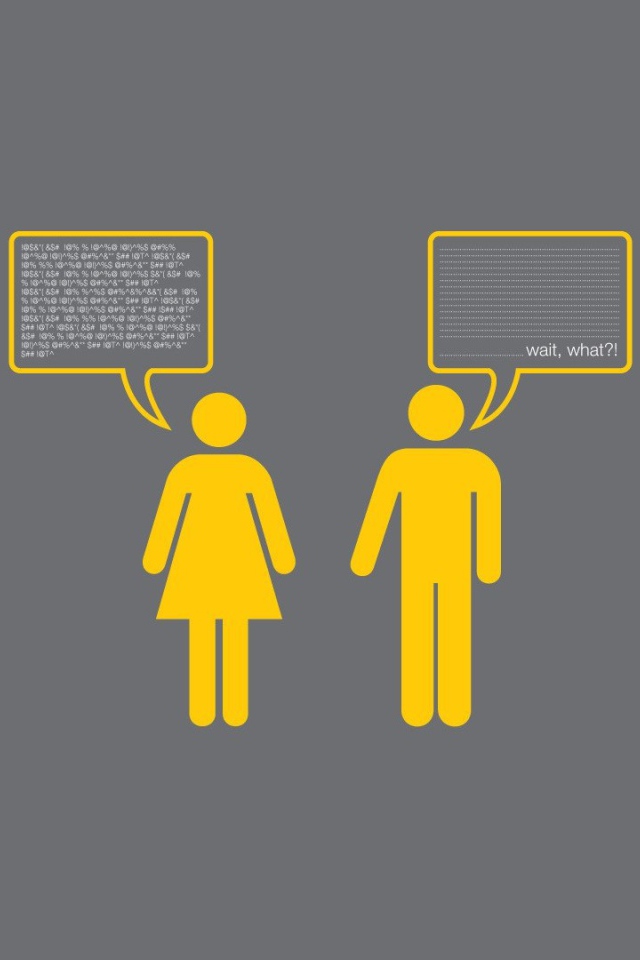 Диалог женщины и мужчины