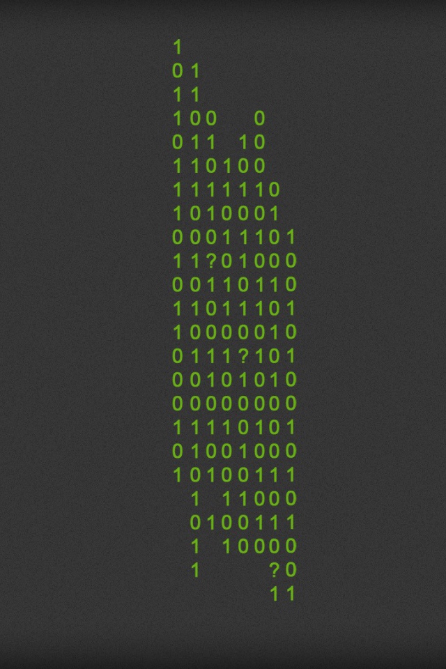 Цифровой орнамент на сером фоне