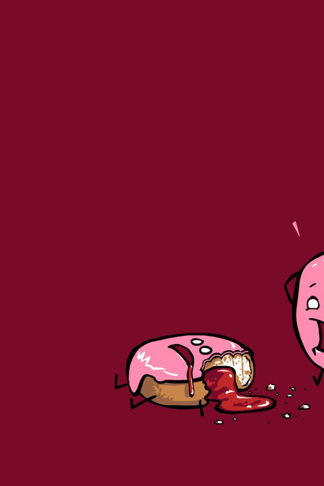 Пончик в ужасе