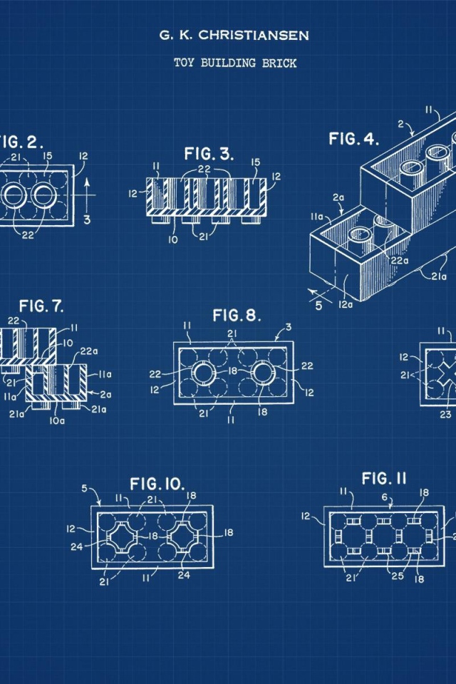 Чертеж фигурок ЛЕГО