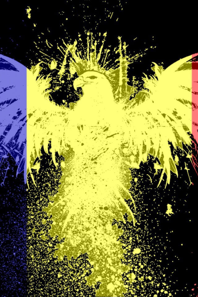 Орел на черном фоне, Румыния