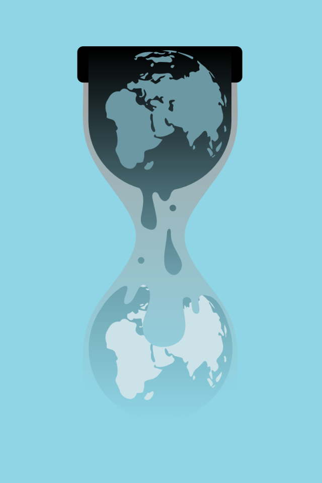 День Земли, голубой фон