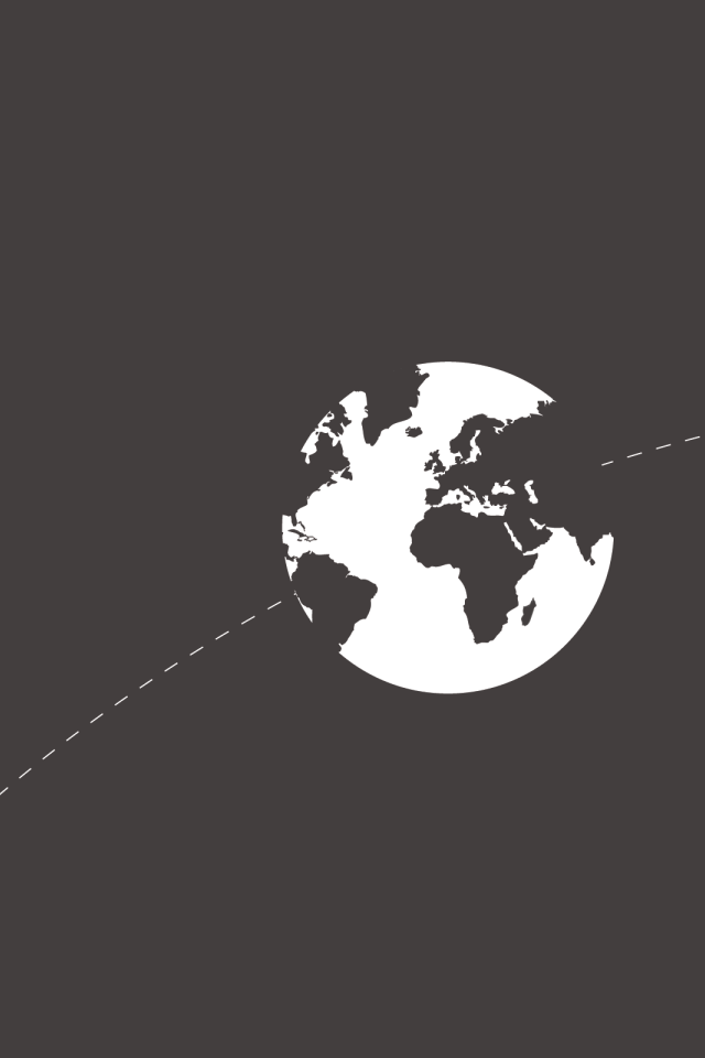 Земля на орбите, серый фон