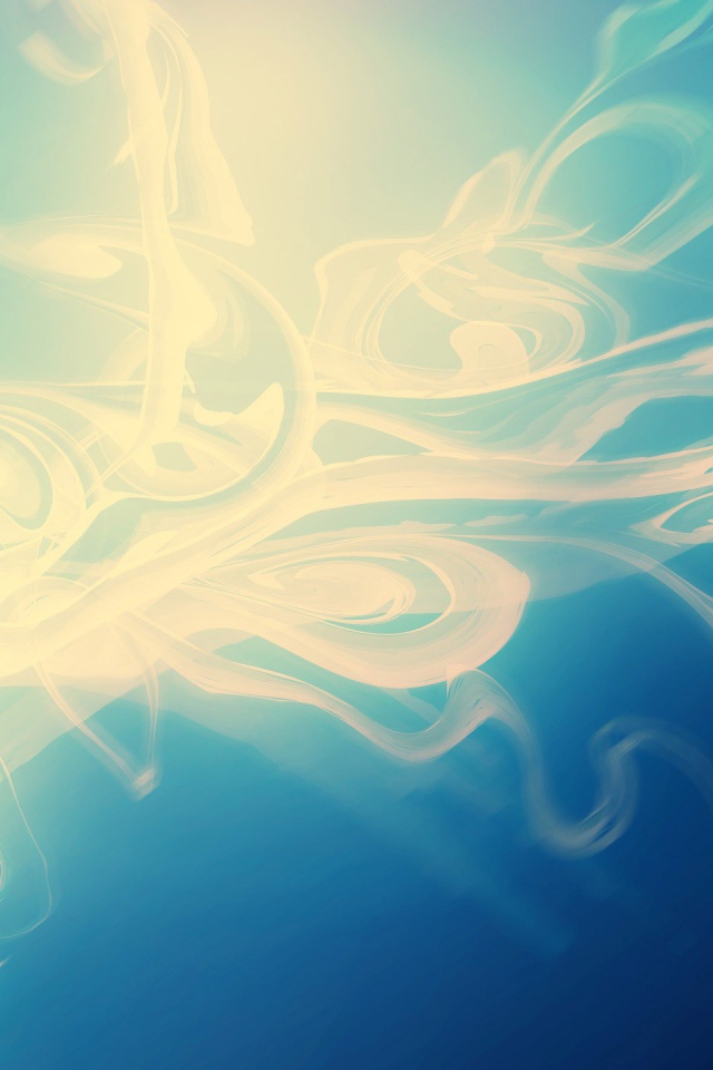 Энергетический вихрь на синем фоне