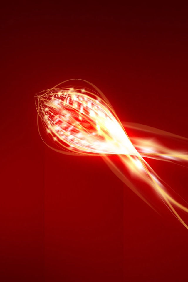 Энергетический вихрь на красном фоне