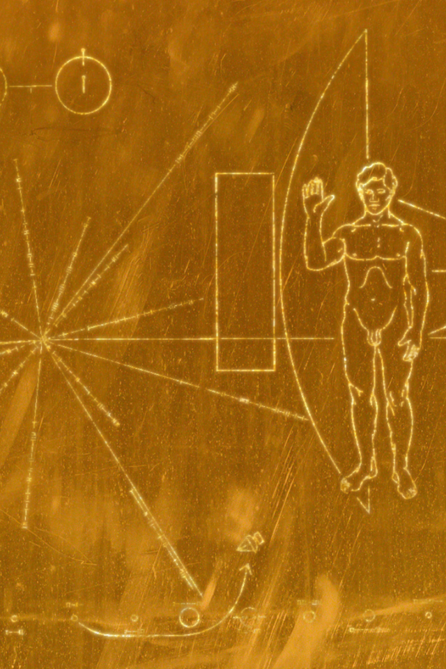 Гравировка на золотой пластинке Вояджера