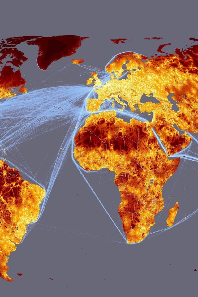 Огненная карта мира