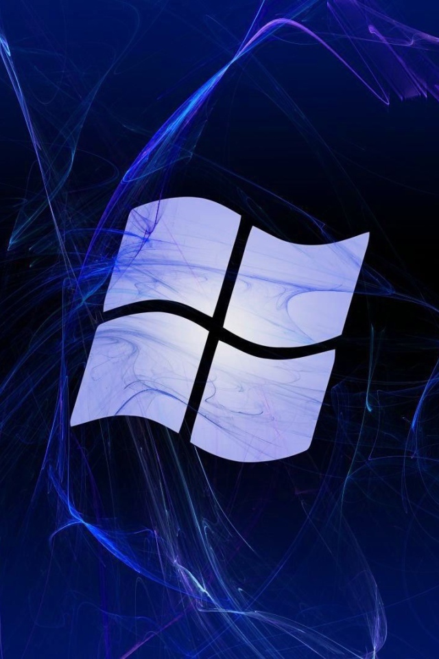 Флаг Windows, синий фон